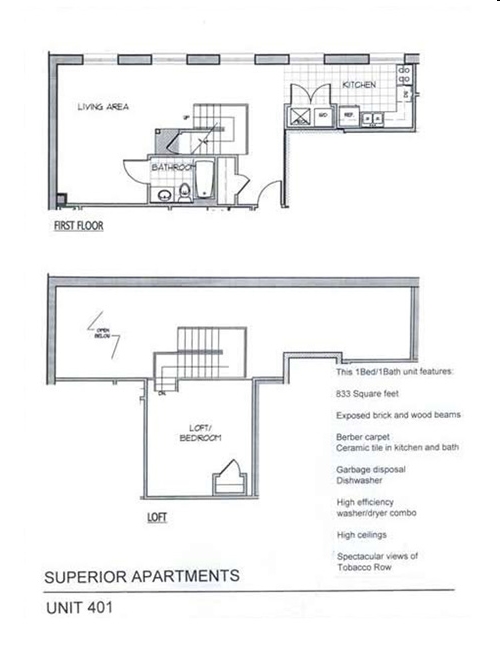 UNIT 401 - Superior Warehouse Apartments