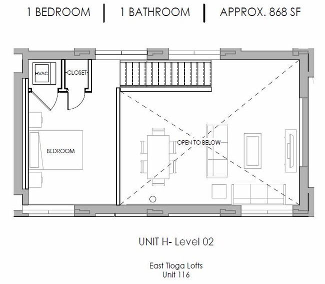 Floorplan - East Tioga Lofts