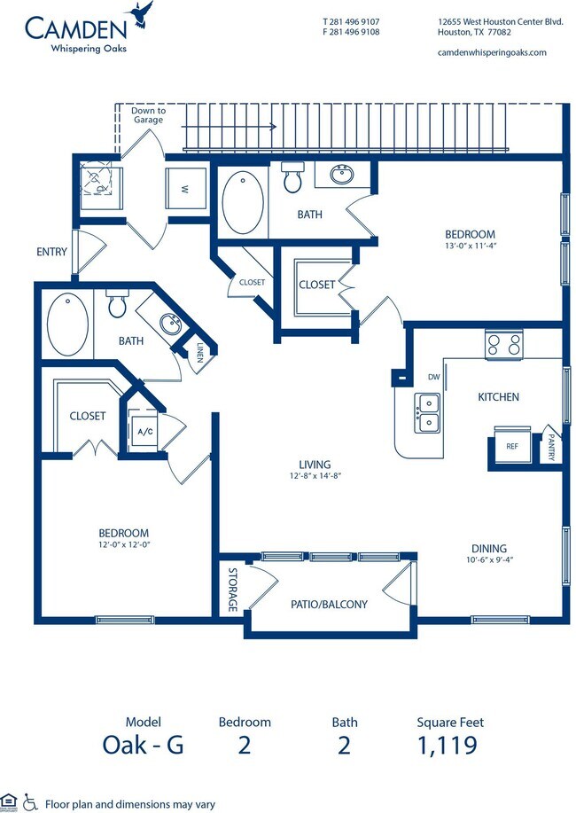 Floorplan - Camden Whispering Oaks
