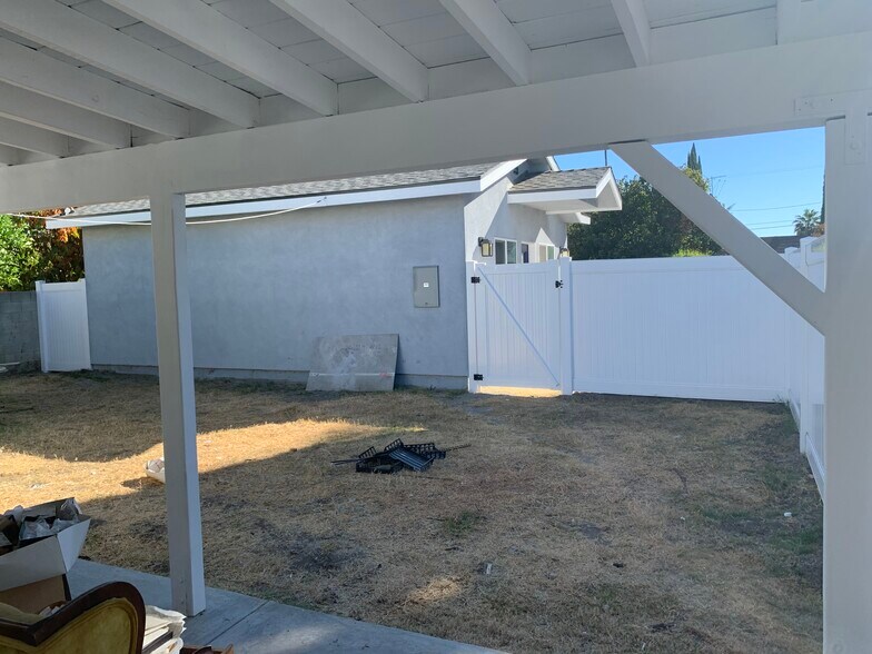 Back yard - 15344 Leadwell St