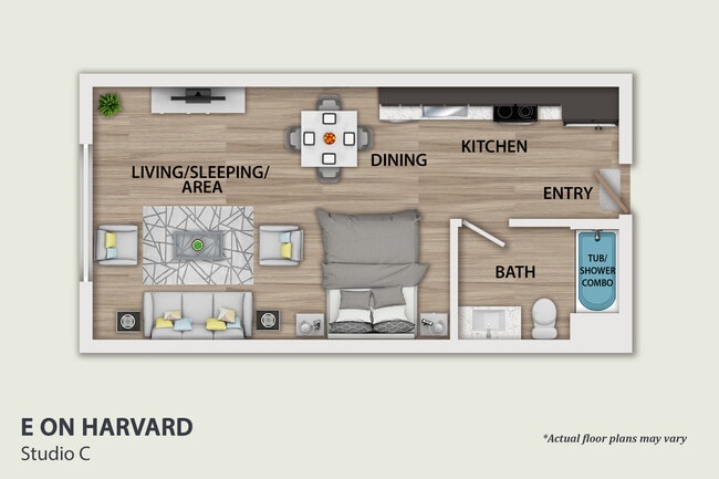 Floorplan - E on Harvard