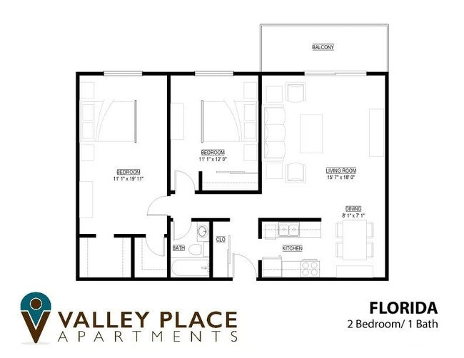 Floorplan - Valley Place Apartments