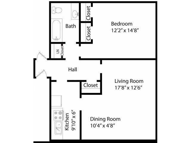 Floorplan - Wedgwood Apartments