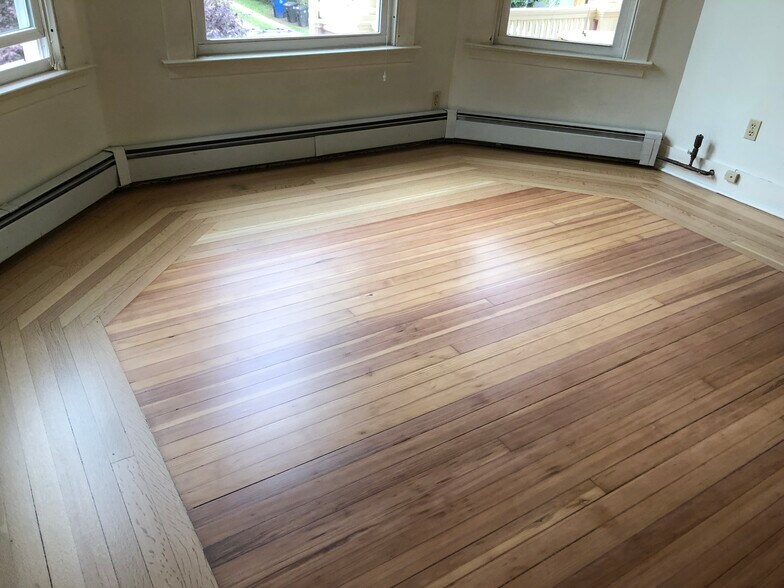Newly refinished hardwood floors - 188 Lawrence St