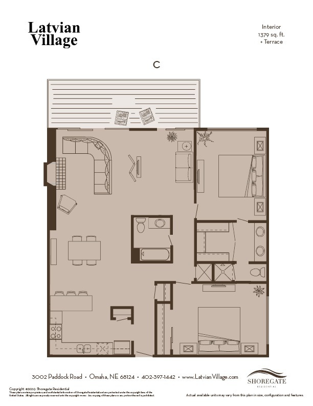 Floorplan - Latvian Village Apartments