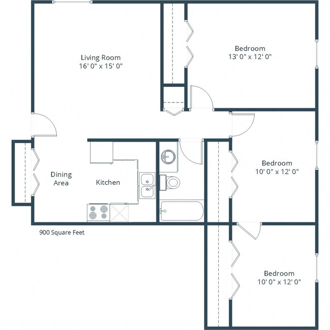 Floorplan - Eastbrook Apartments