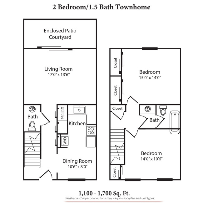 Floorplan - Walnut Creek Townhomes