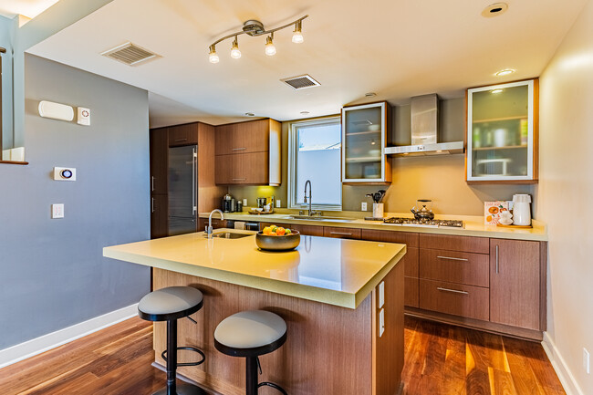 Kitchen with Island 2nd Floor - 408 W Juniper St