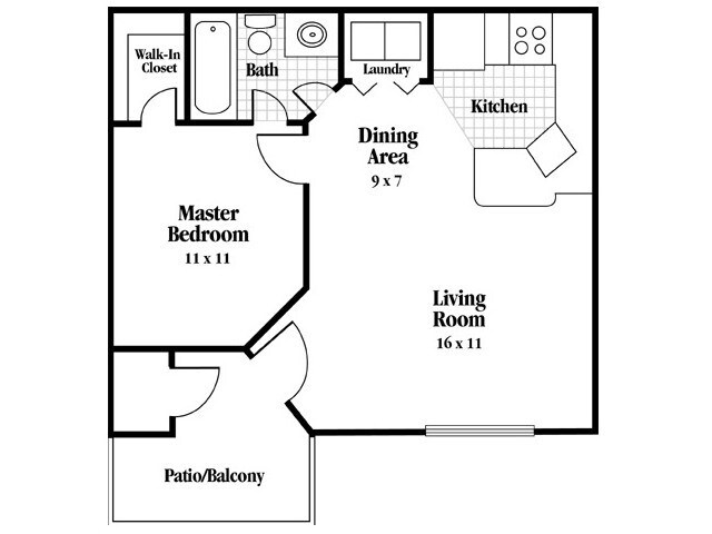 One Bedroom, One Bath - Cypress Cove