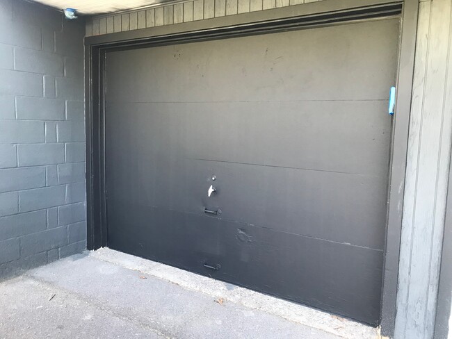 garage door - in progress - 275 Fellows Ave