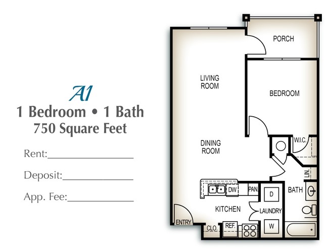 1BR/1BA - Manor at Hancock Park