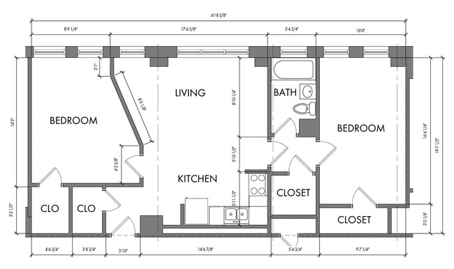 Floorplan - The Meridian Apartments