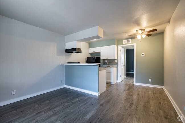 1 Bedroom living/dining. - The Harrison Grant Apartments