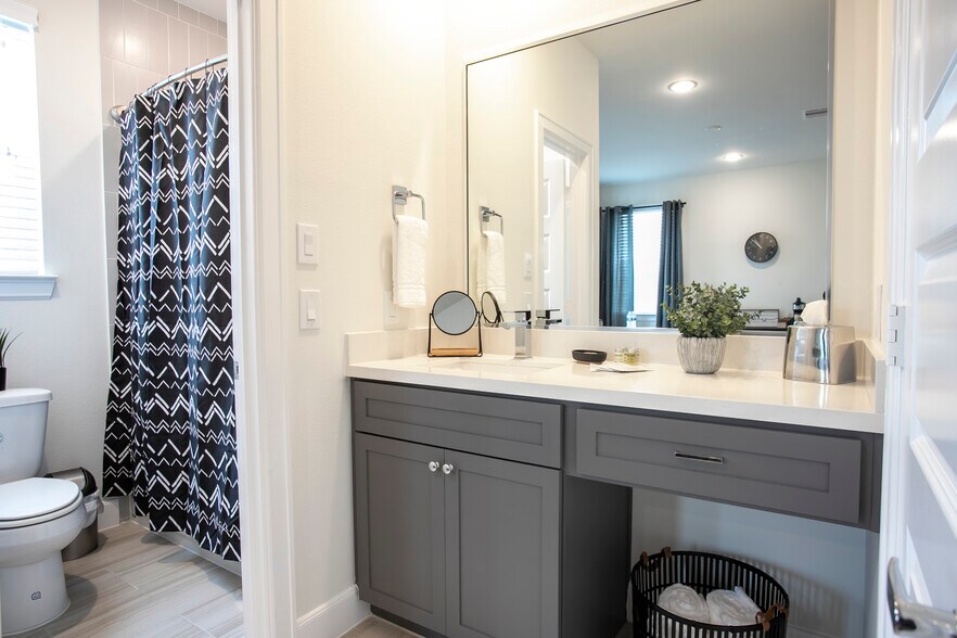 The vanity is in the bedroom, - 2713 Eado Edge Ct