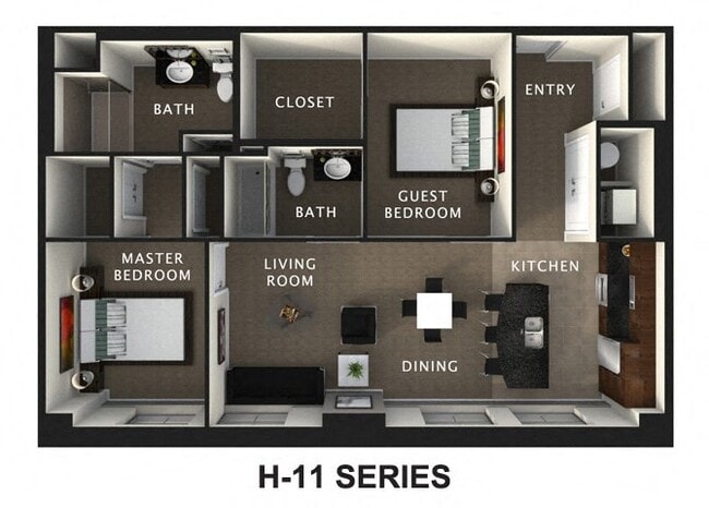 Floorplan - The Residences At Hanna