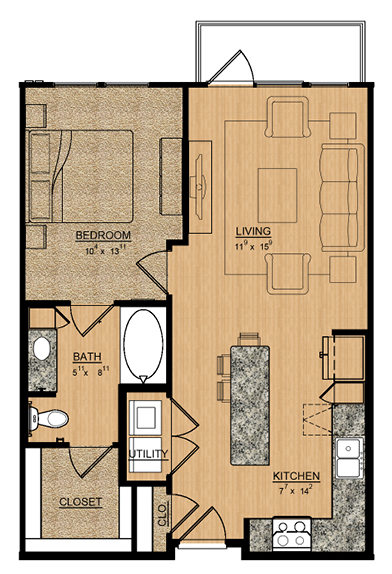 Floorplan - Magnolia at Inwood Village