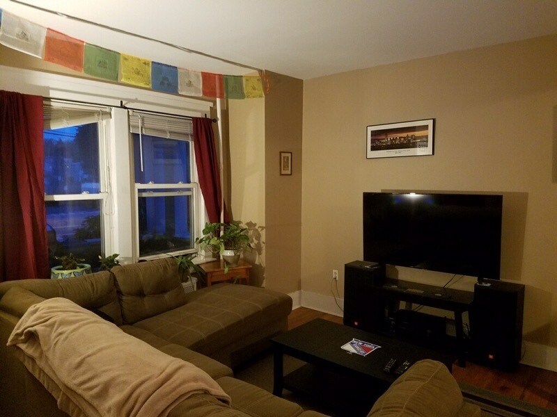 living room with furniture - 1241 Western Ave