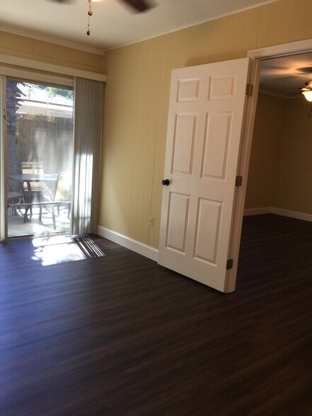 View of private patio from bedroom - 2241 W Pensacola St