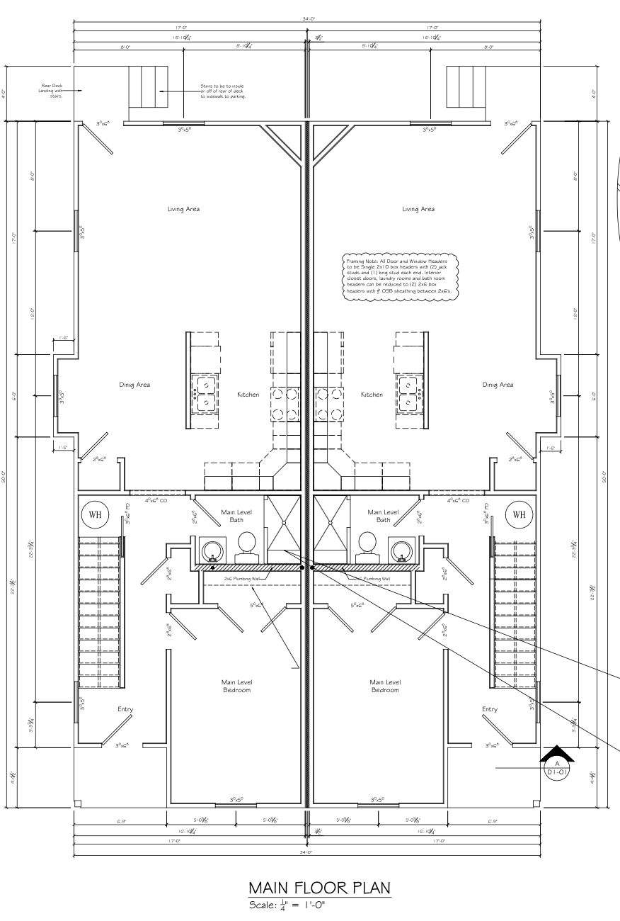 Main Level - Both units - 212 E Morelia Ave