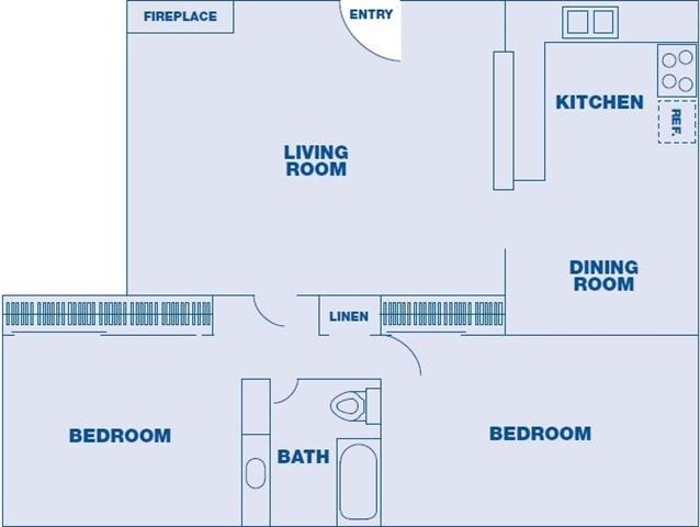 2BR/1BA - Madison Court Apartments