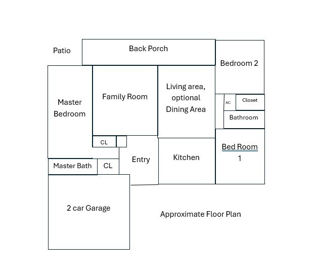Approximate Floor Plan - 5643 Minute Man Ct