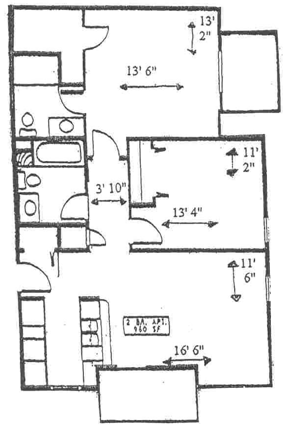 2 Bedroom Apartment - Furman Somerset Apartments