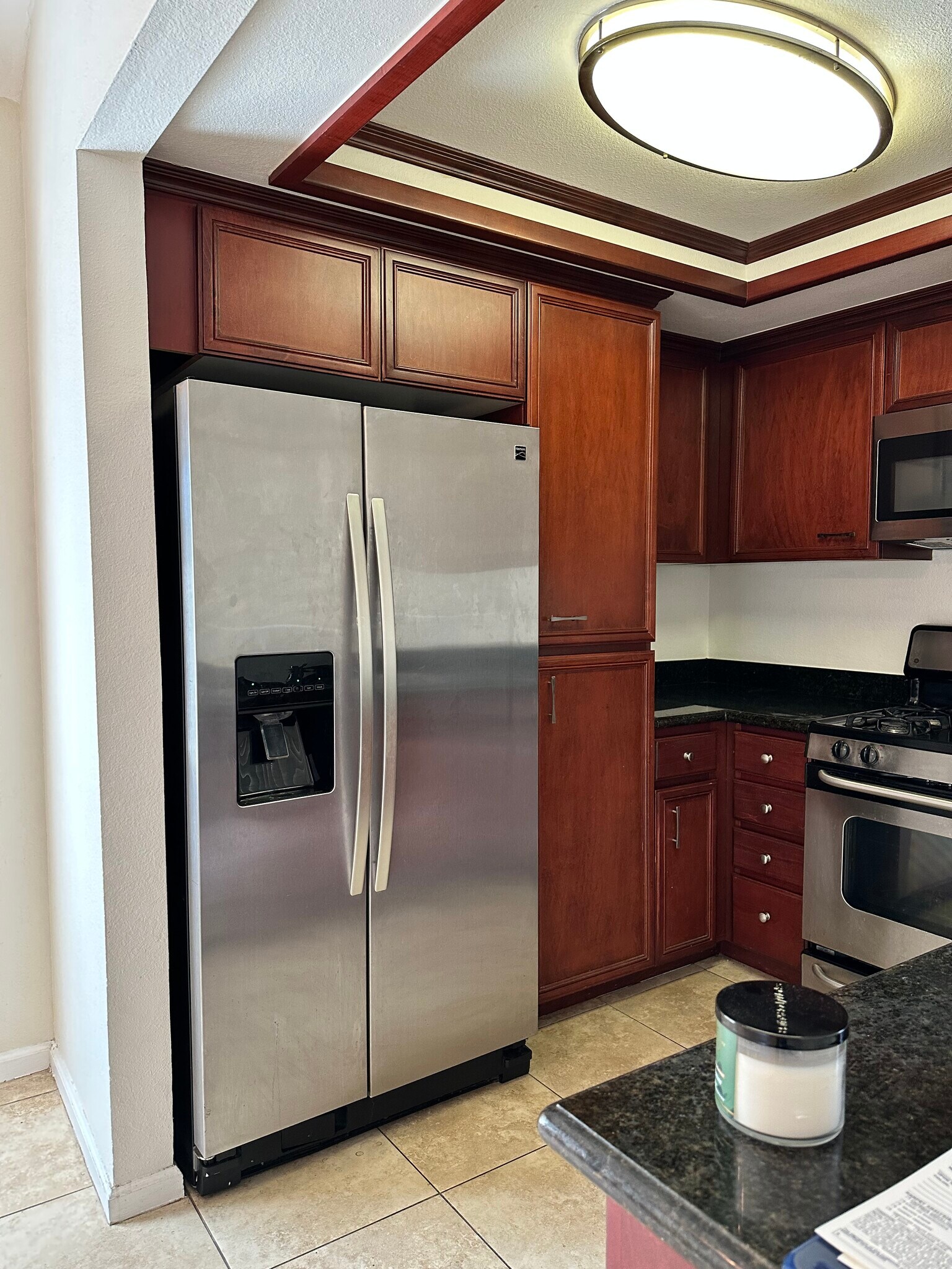 Kitchen w/ New Refrigerator - 408 N Imperial Ave