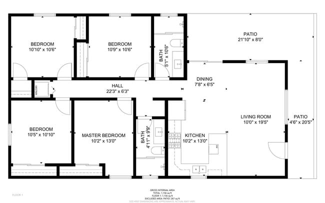 Building Photo - One Story 4BD/2BA w/ Private Yard!!