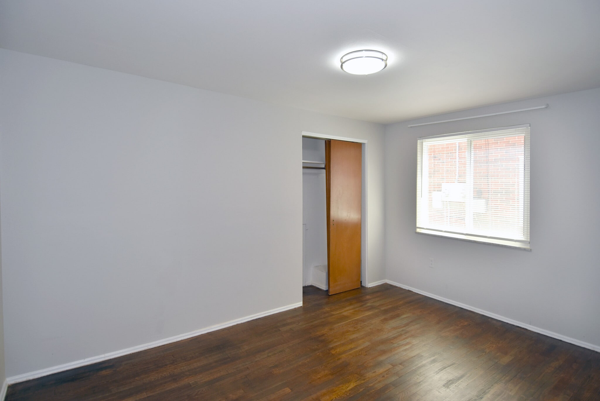 Bedroom #1 with refinished original hardwood throughout - 3152 Glendale Ave