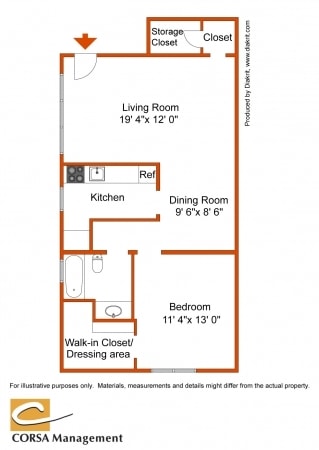 1BR/1BA - Lynnebrook Gardens Apartments