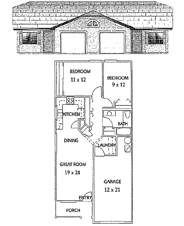 2BR/1BA - Katherine Heights Townhomes and Villas