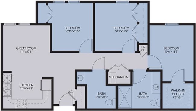 Floorplan - The Residences At Career Gateway