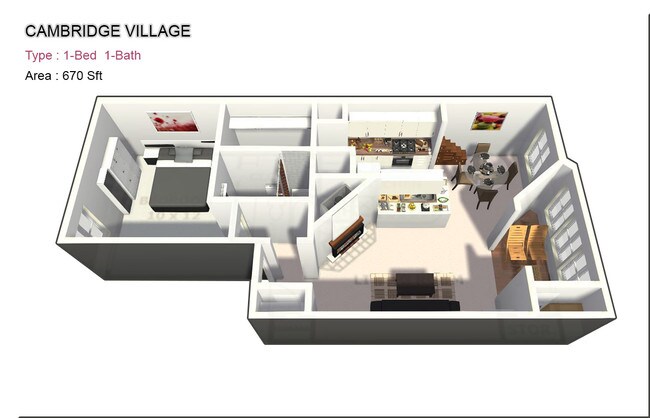 One Bed / One Bath - Cambridge Village
