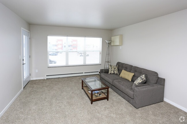 Two Bedroom - Living Area - Arbor Courts