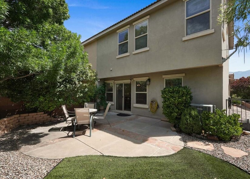 Patio at back of townhouse - 10824 Arguello Trl NE