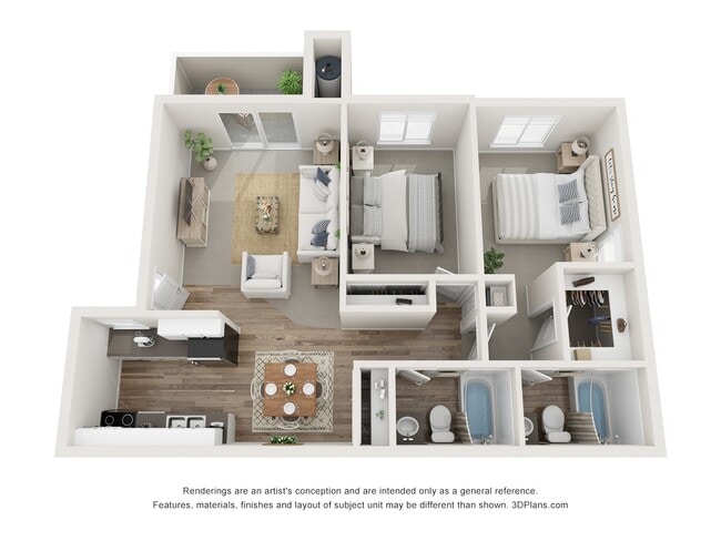 Floorplan - Ridgecrest Apartment Homes