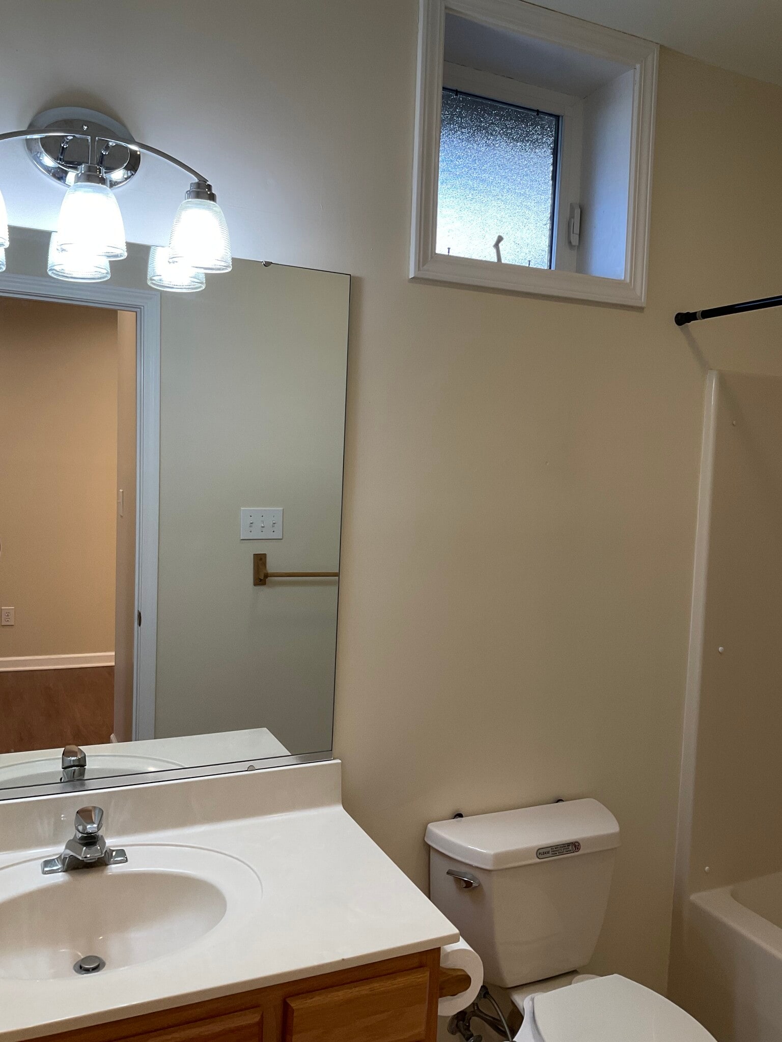 Downstairs bathroom with natural light - 10 Hillsboro Dr