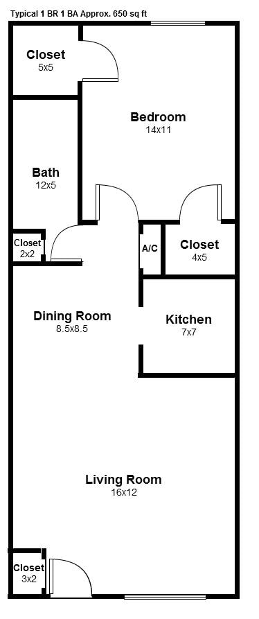 1 bedroom 1 bath select - Cedar Gate