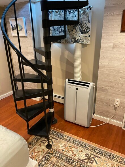 Spiral Staircase down to Large Bedroom - 56 Winthrop Shore Dr