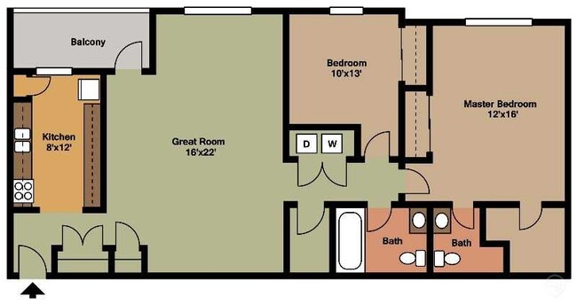 Floorplan - Honeytree Apartments