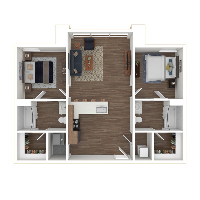 800 South C Furnished Floorplan - 800 South