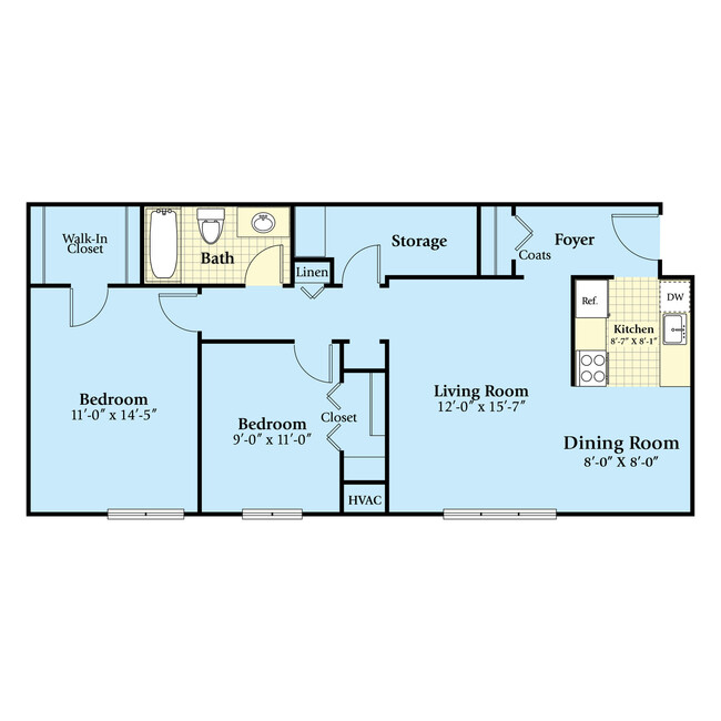 Floorplan - Ashbury Place Apartments