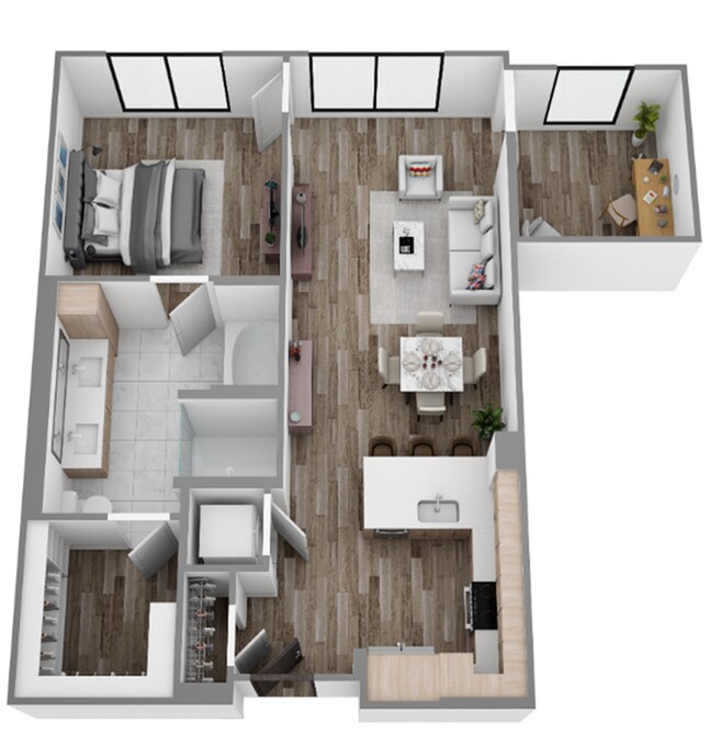 1 Bed / 1 Bath — 773 sq. ft - The Overlook at Walnut Creek