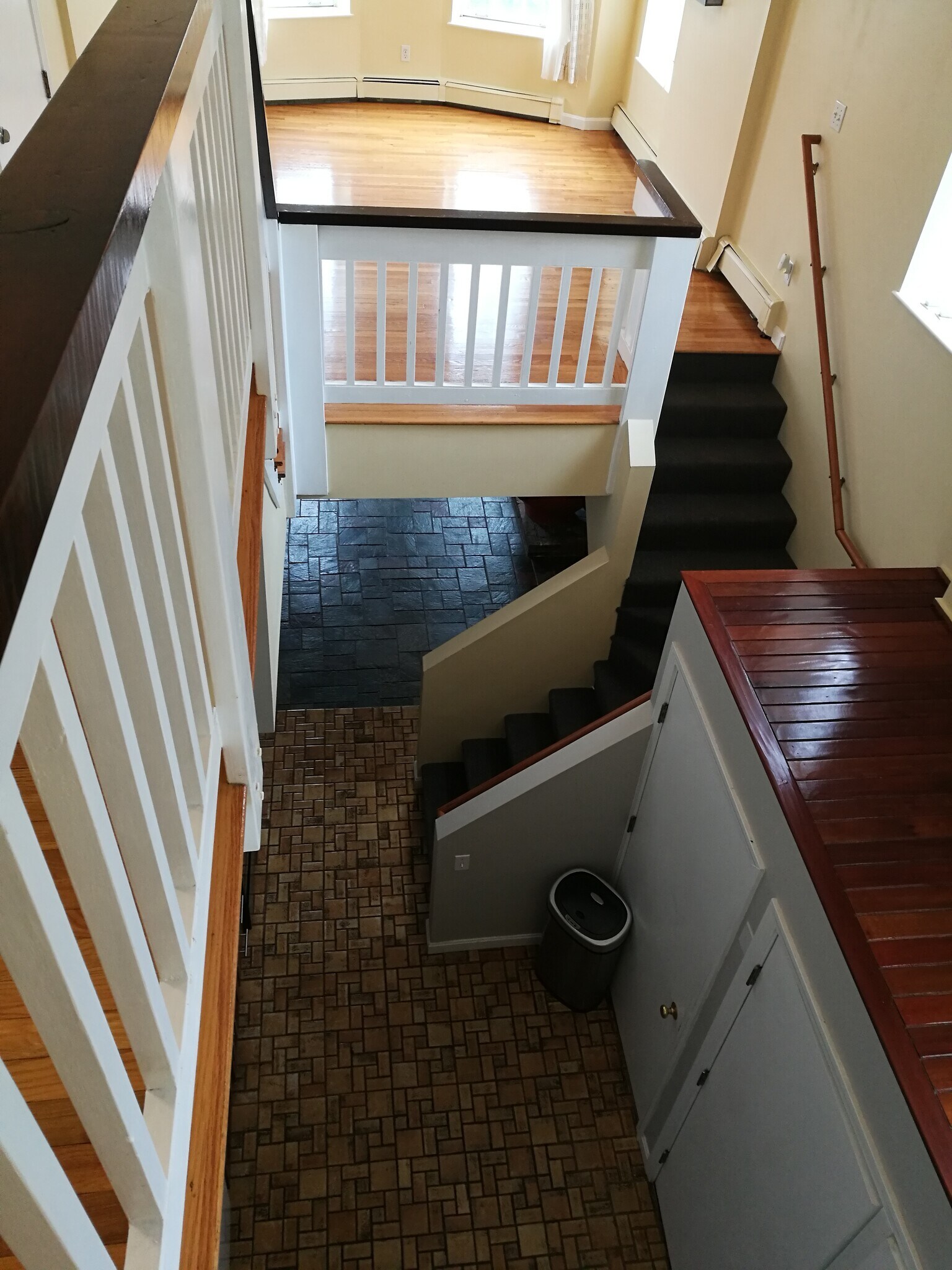 View into Kitchen from overhead - 1 Brigham St
