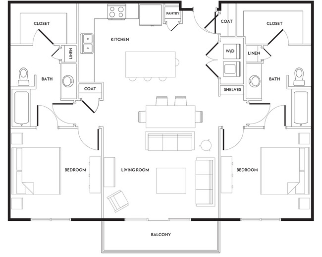 Floorplan - Rivera on Broadway Apartments