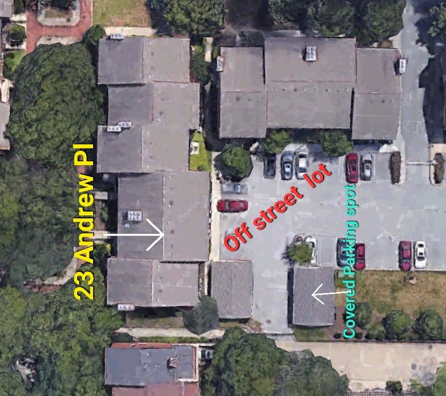 Map of the parking lot - 23 Andrew Pl