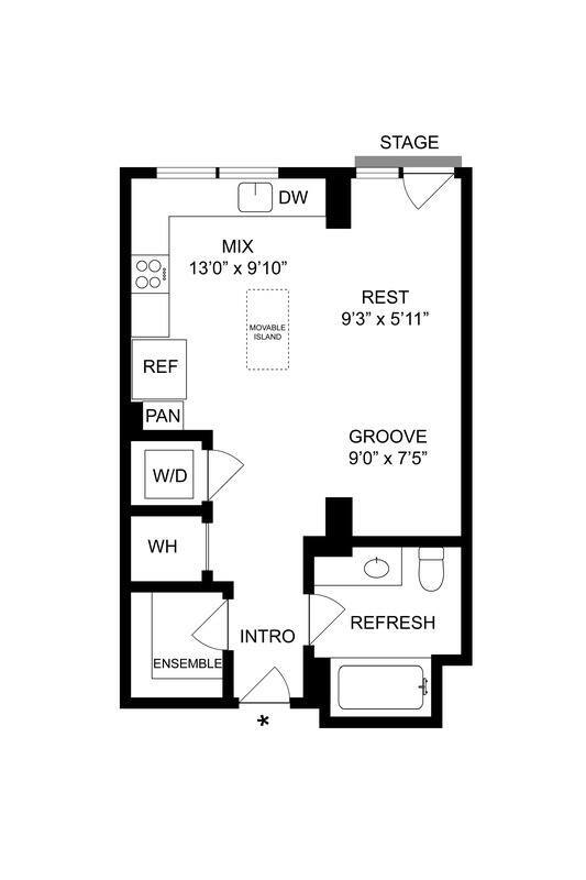 Floorplan - Arapahoe Square Apartments