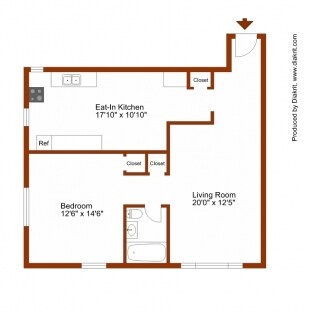 1BR/1BA - The Dalmar