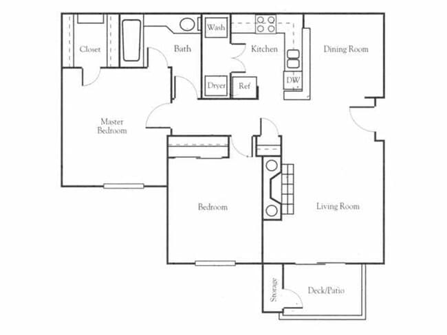 Floorplan - Overlook Pointe Apartments
