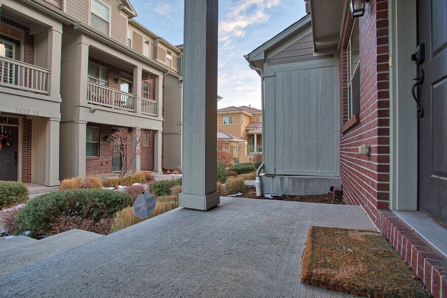 East facing front porch - 7422 E 7th Ave Unit 14